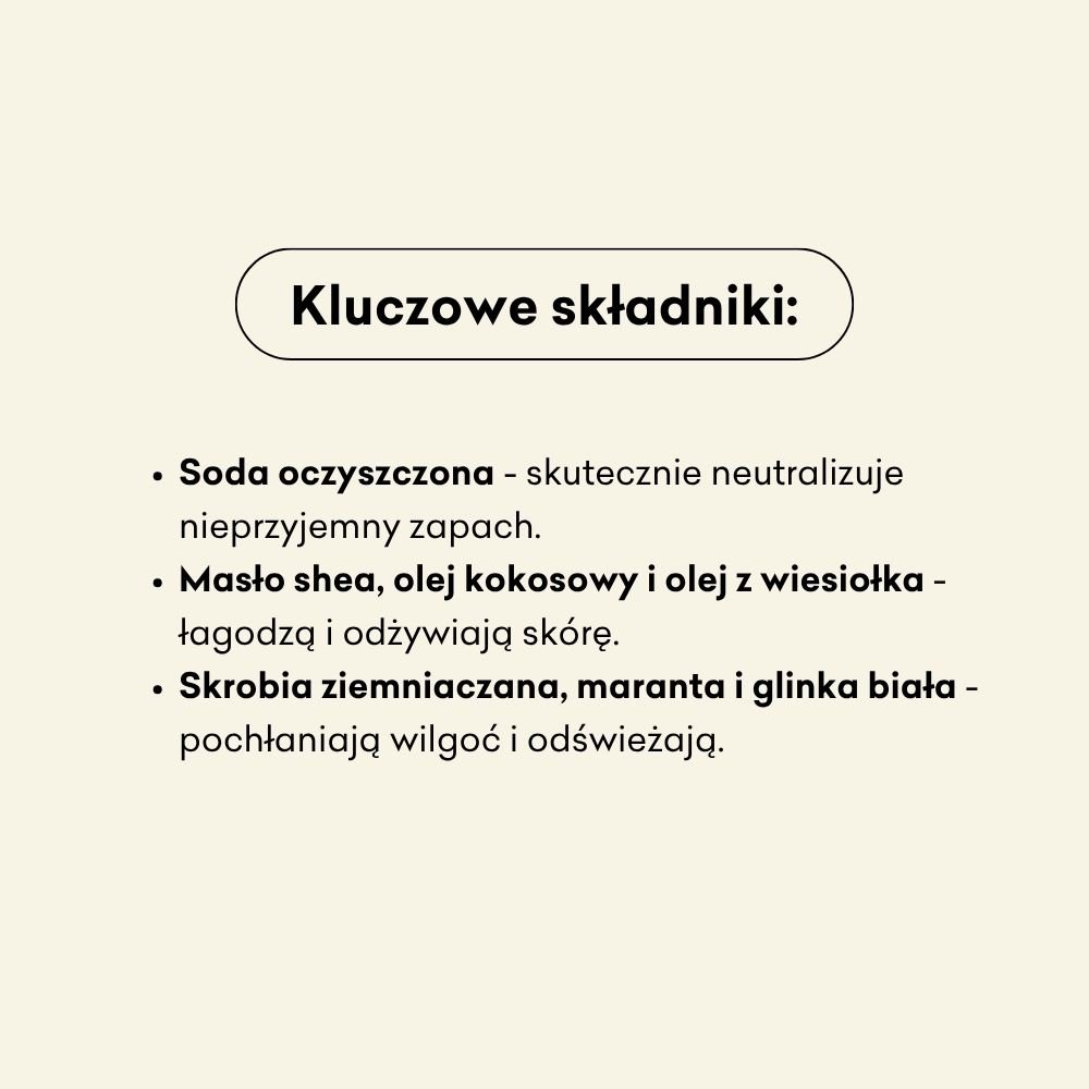 Dezodorant w kremie - mini - bezzapachowy z dodatkiem sody