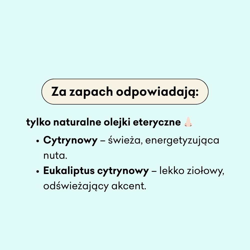 Regenerujące serum na końcówki - Eukaliptus Cytrynowy za zapach odpowiadają tylko naturalne olejki eteryczne.